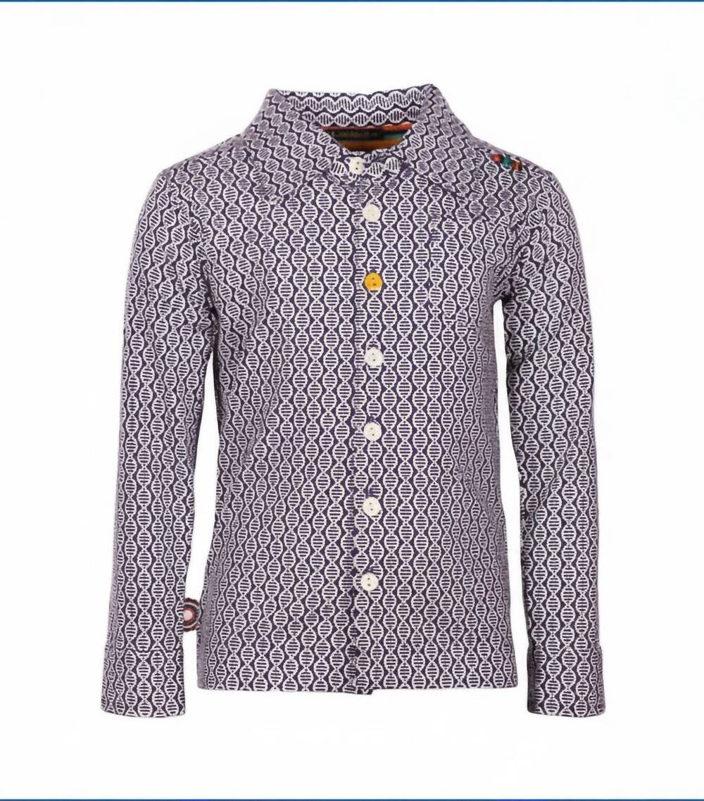 NEW 4FUNKYFLAVOURS kids personal space buttoned shirt in metallic